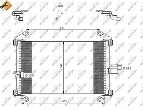 NRF Condenser, air conditioning (35494)