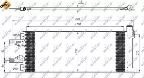 NRF Condenser, air conditioning (35894)