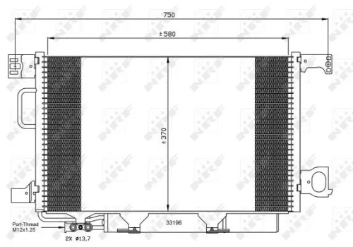 NRF Condenser, air conditioning (35623)