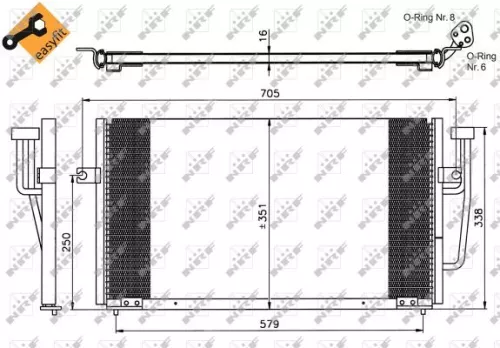 NRF Condenser, air conditioning (35234)