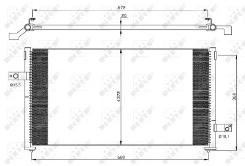 NRF Condenser, air conditioning (35877)