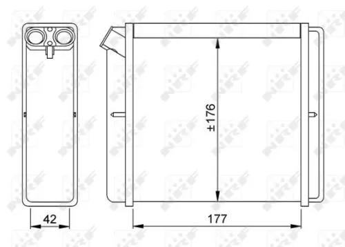 NRF Heat Exchanger, interior heating (52219)