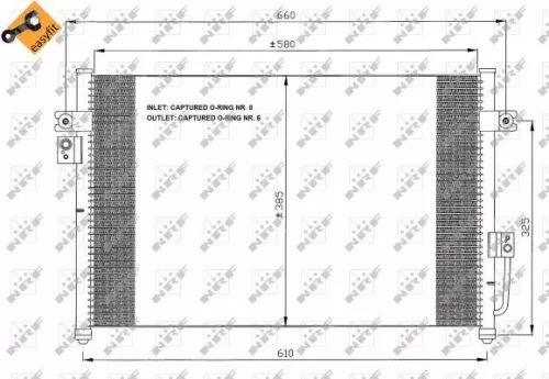 NRF Condenser, air conditioning (35426)