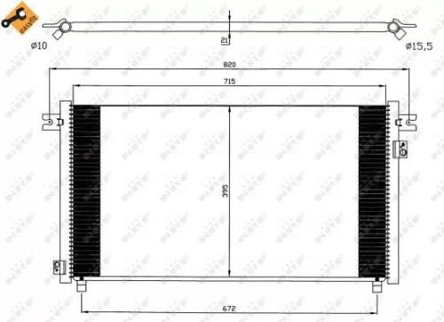 NRF Condenser, air conditioning (35574)