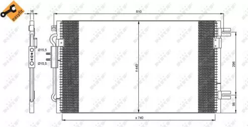 NRF Condenser, air conditioning (35799)