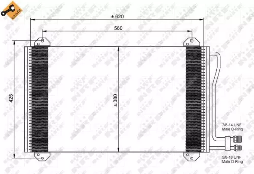 NRF Condenser, air conditioning (35811)