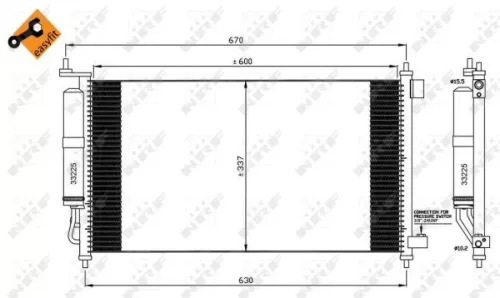NRF Condenser, air conditioning (35583)