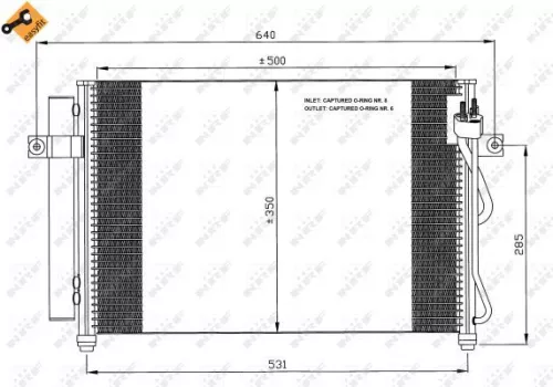 NRF Condenser, air conditioning (35630)