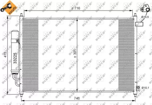 NRF Condenser, air conditioning (35866)