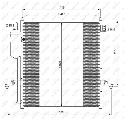 NRF Condenser, air conditioning (35871)