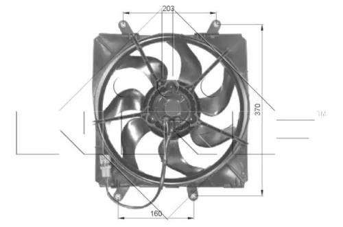 NRF Fan, engine cooling (47054)