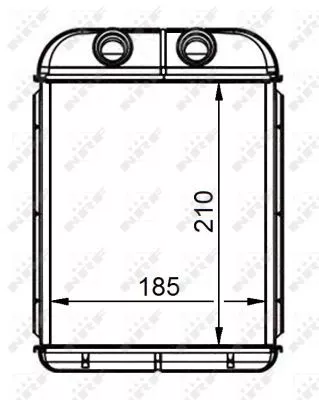 NRF Heat Exchanger, interior heating (53668)