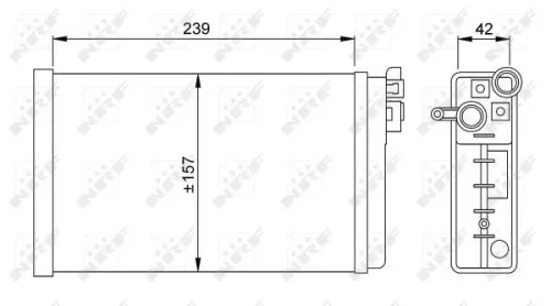 NRF Heat Exchanger, interior heating (58640)