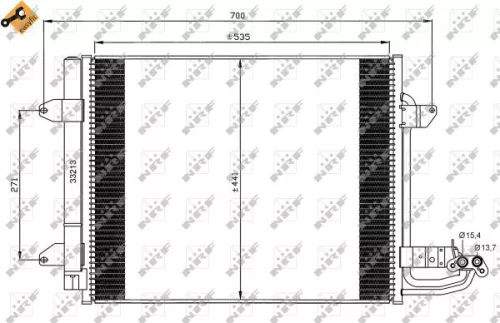 NRF Condenser, air conditioning (35521)