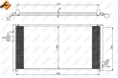 NRF Condenser, air conditioning (35523)