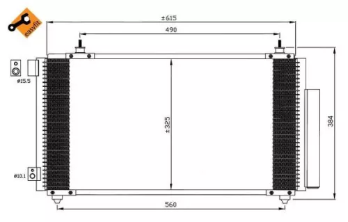 NRF Condenser, air conditioning (35576)