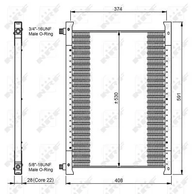 NRF Condenser, air conditioning (35064)