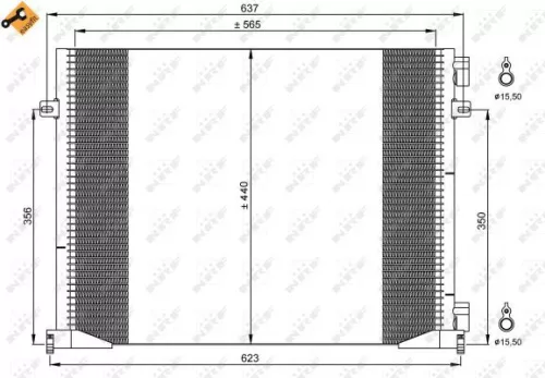 NRF Condenser, air conditioning (35914)
