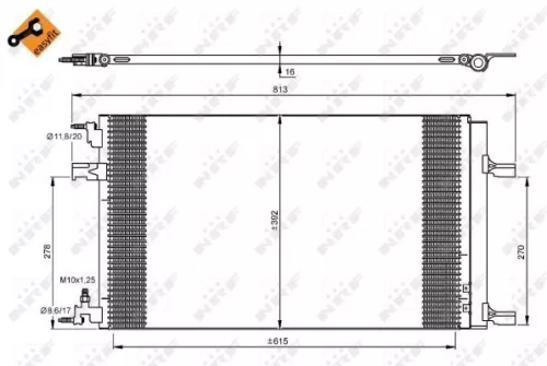 NRF Condenser, air conditioning (35919)