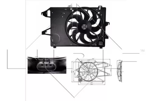 NRF Fan, engine cooling (47004)
