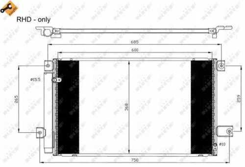 NRF Condenser, air conditioning (35629)