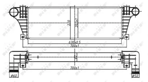 NRF Charge Air Cooler (30097)