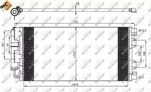 NRF Condenser, air conditioning (35548)