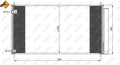 NRF Condenser, air conditioning (35838)