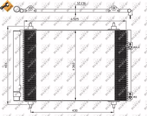 NRF Condenser, air conditioning (35610)