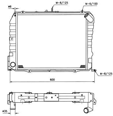 NRF Radiator, engine cooling (503962)