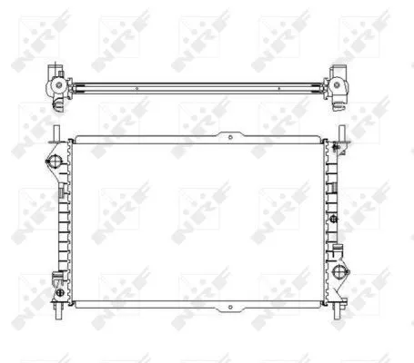 NRF Radiator, engine cooling (54755)
