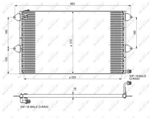 NRF Condenser, air conditioning (35034)