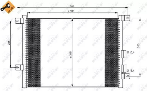 NRF Condenser, air conditioning (35590)