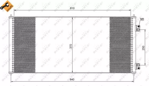 NRF Condenser, air conditioning (35651)