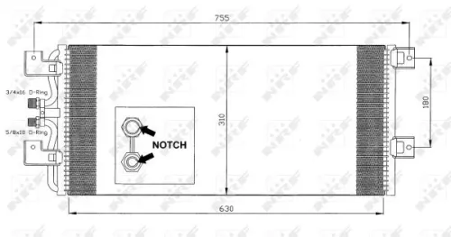 NRF Condenser, air conditioning (35140)