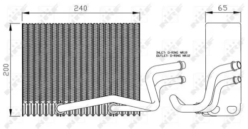 NRF Evaporator, air conditioning (36098)