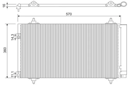 VALEO Condenser, air conditioning (818171)