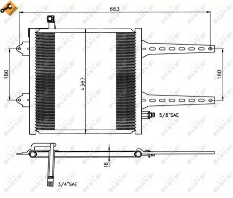 NRF Condenser, air conditioning (35049)