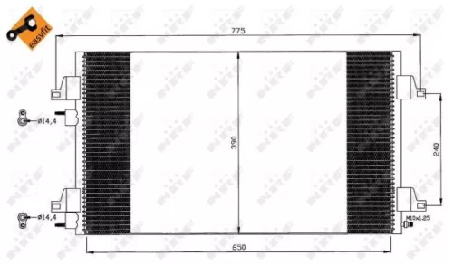 NRF Condenser, air conditioning (35447)