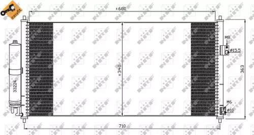 NRF Condenser, air conditioning (35565)