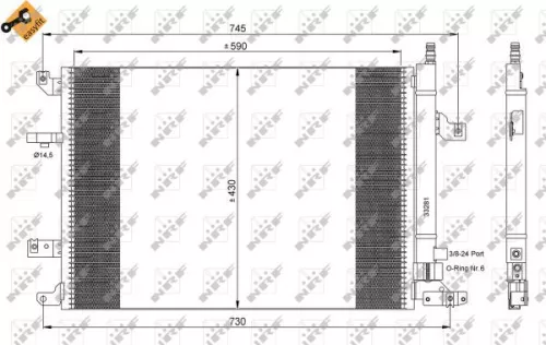 NRF Condenser, air conditioning (35739)