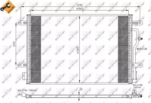 NRF Condenser, air conditioning (35404)