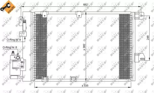 NRF Condenser, air conditioning (35301)