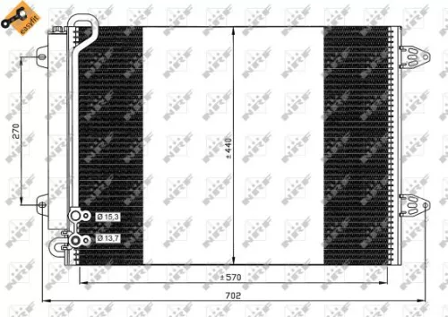 NRF Condenser, air conditioning (35614)