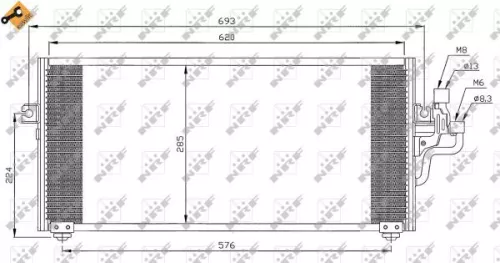 NRF Condenser, air conditioning (35268)
