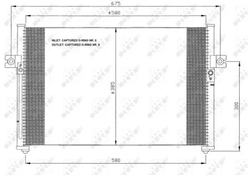 NRF Condenser, air conditioning (35389)