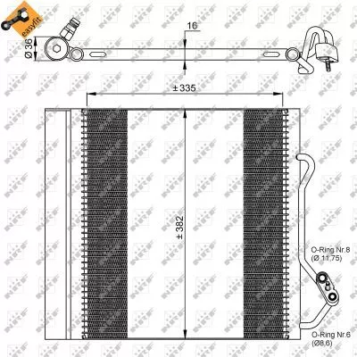 NRF Condenser, air conditioning (35874)