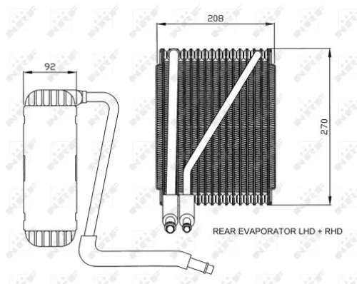 NRF Evaporator, air conditioning (36044)