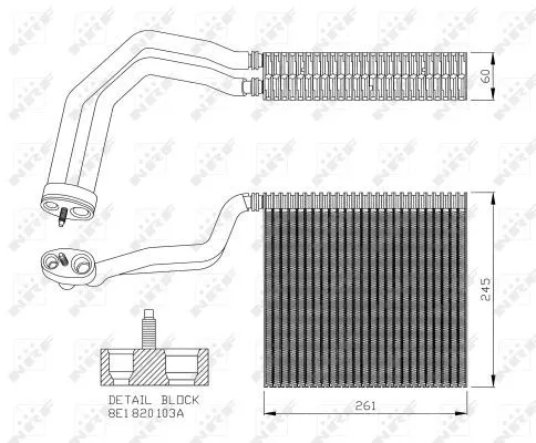 NRF Evaporator, air conditioning (36138)