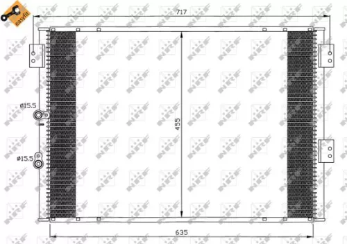NRF Condenser, air conditioning (35461)